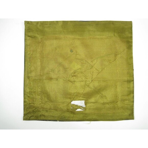 Vintage Asian Chinese Embroidered Silk Art Floral Panel Handmade Textile - Picture 4 of 6